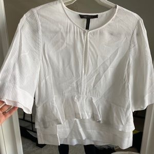 BCBG white blouse